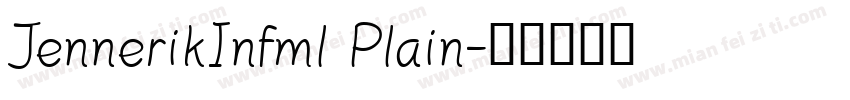 JennerikInfml Plain字体转换